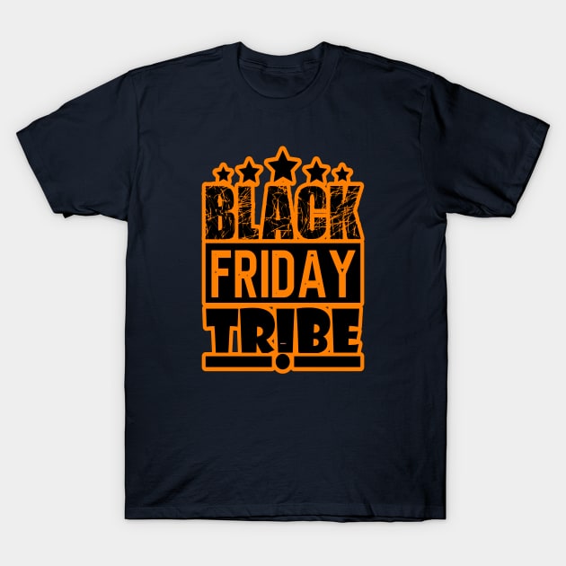 black friday, orange and black friday T-Shirt by Lebihanto